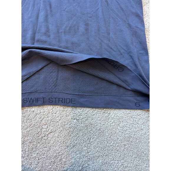 NWOT LULULEMON swiftly tech short sleeve, navy Sz 6, $70 E45 - Picture 5 of 6